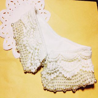 森ガール＊レース襟ティペット(付け襟)(つけ襟)