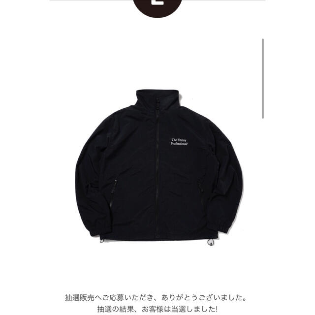 The Ennoy NYLON JACKET black size:Mナイロンジャケット