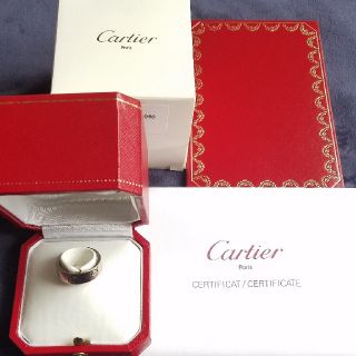 カルティエ(Cartier)のCartier ラブリング WG ホワイトゴールド #50 カルティエ(リング(指輪))