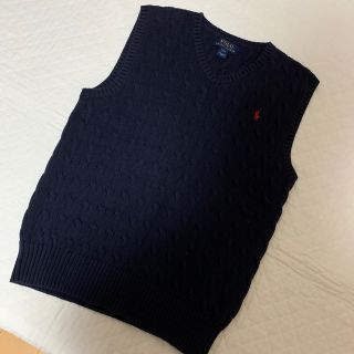 ポロラルフローレン(POLO RALPH LAUREN)の☆POLO ラルフローレン　コットンベスト　サイズＬ(14-16)(ニット)