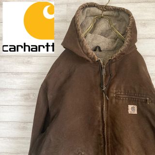 カーハート(carhartt)のXXLサイズ 古着 カーハート  カバーオール ブラウン 茶色 裏ボア #251(カバーオール)