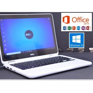 デル(DELL)の最新オフィス！360度回転2in1タブレットPC！インスパイロン 11 3185(ノートPC)