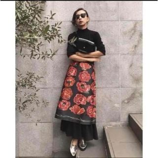 アメリヴィンテージ(Ameri VINTAGE)のAmeri VINTAGE ASHLEY FLOWER  SKIRT(ロングスカート)