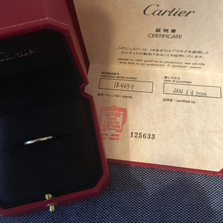 カルティエ(Cartier)のカルティエ　　プラチナリング　けんちゃんさん専用(リング(指輪))