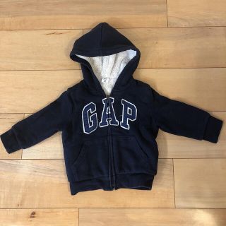 ベビーギャップ(babyGAP)の【美品】babyGAP ボアパーカー　サイズ95（2years）(Tシャツ/カットソー)