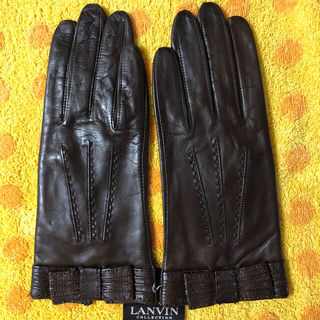 ランバン(LANVIN)のランバン　リボン革手袋20サイズ(手袋)