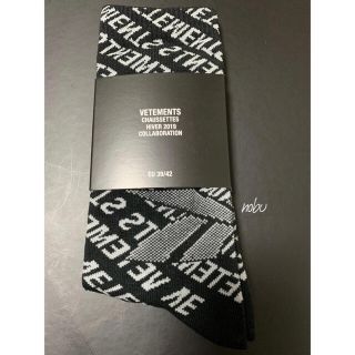 リーボック(Reebok)の新品【 VETEMENTS X Reebok 】 Logo socks ソックス(ソックス)