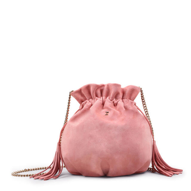 新品開封のみ????　レペット　ピンク　スウェード　ショルダーバッグ　巾着　正規品バッグ