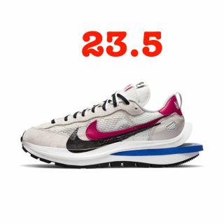 ナイキ(NIKE)のNike x sacai Vaporwaffle WHITE/RED 23.5(スニーカー)