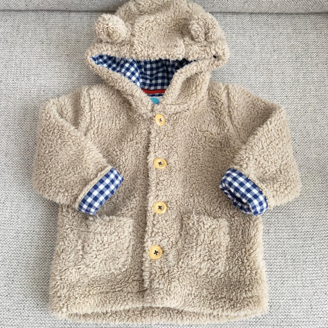 Boden(ボーデン)の美品 BabyBoden くまちゃん ボアコート フリース 18-24m92cm キッズ/ベビー/マタニティのキッズ服男の子用(90cm~)(ジャケット/上着)の商品写真