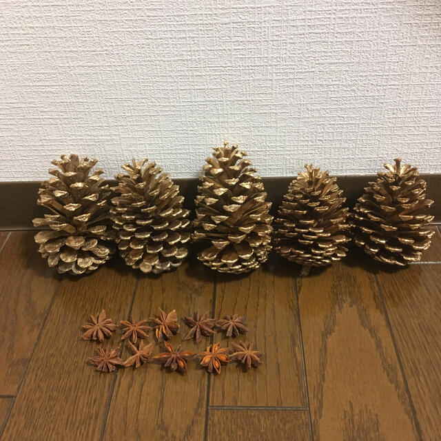 大王松・スターアニス　クリスマスセット ハンドメイドのフラワー/ガーデン(リース)の商品写真