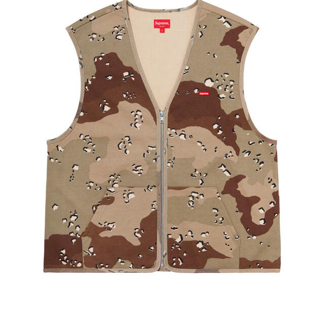 Supreme Zip Up Sweat Vest Camo smallboxトップス