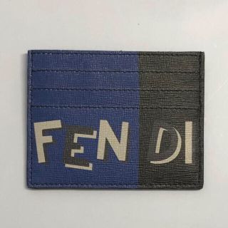 フェンディ(FENDI)の【新品未使用】FENDI フェンディ パスケース カードホルダー ブラック(パスケース/IDカードホルダー)