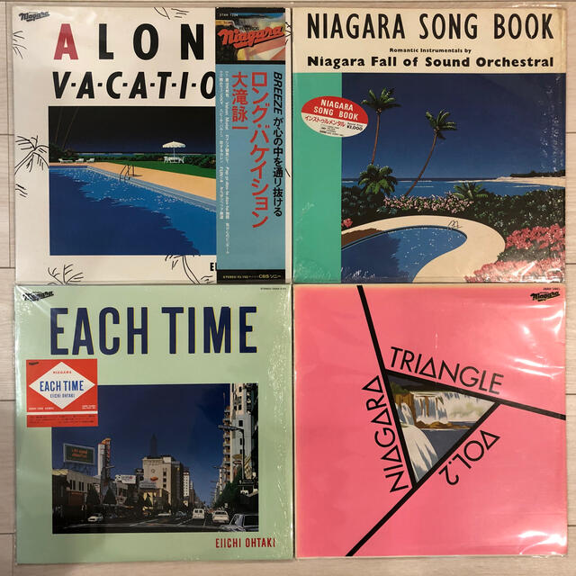 大滝詠一 LP レコード 4枚セット ナイアガラ NIAGARA