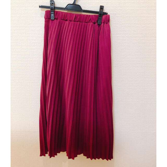 Techichi(テチチ)のパープルプリーツスカート レディースのスカート(ロングスカート)の商品写真