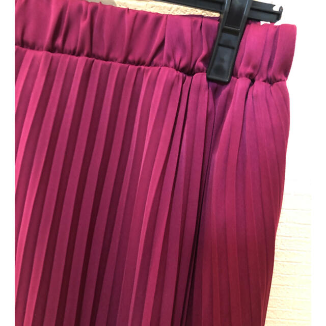 Techichi(テチチ)のパープルプリーツスカート レディースのスカート(ロングスカート)の商品写真