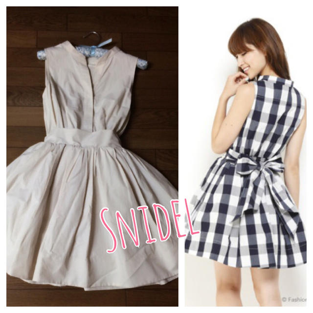 SNIDEL(スナイデル)のSnidel♡バックリボンフレアワンピ レディースのワンピース(ひざ丈ワンピース)の商品写真