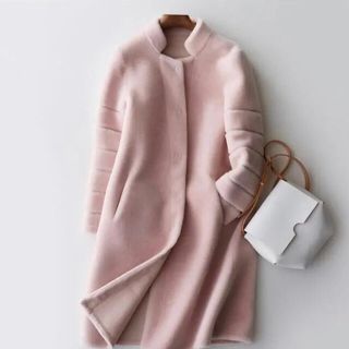 【新品】birthdaybash dreamin pink boa coat(ロングコート)