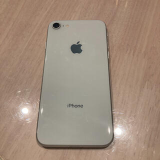 アップル(Apple)の値下げ【美品】iPhone8 White au SIMフリー　64GB(スマートフォン本体)