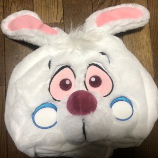 ディズニー(Disney)のディズニー　白うさぎ　ファンキャップ(キャラクターグッズ)