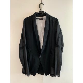 アンドゥムルメステール(Ann Demeulemeester)のlost & found by Ria Dunn layered jacket(テーラードジャケット)