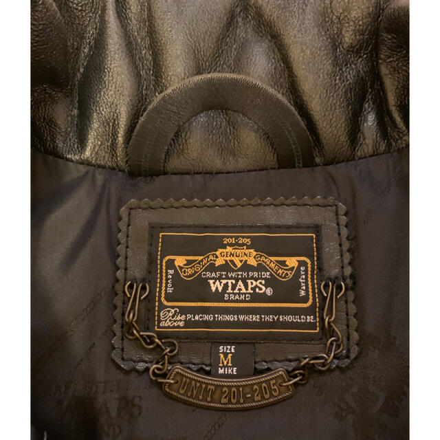 W)taps(ダブルタップス)の【mashin様専用】WTAPS レザーダウンベスト BROKE BACK  メンズのジャケット/アウター(ダウンベスト)の商品写真