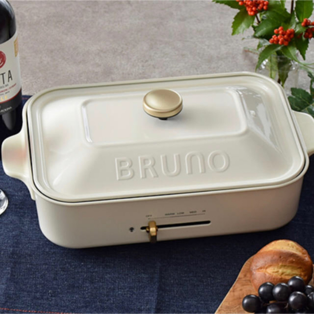 BRUNO ブルーノ コンパクトホットプレート BOE021-WH ホワイト