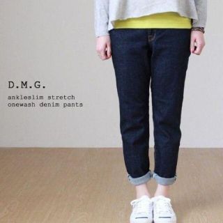 ディーエムジー(D.M.G)のD.M.G ドミンゴ 13-761d アンクルデニム M 美品(デニム/ジーンズ)