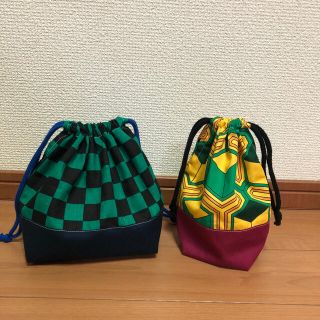 鬼滅の刃　お弁当袋　小物袋(外出用品)