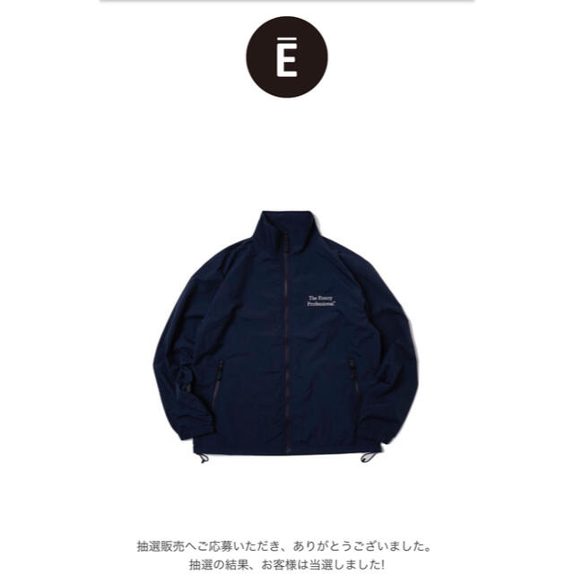 Ennoy Professional NYLON JACKET ネイビースウェット