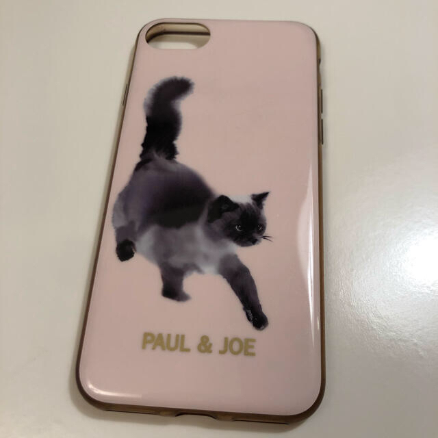 PAUL & JOE(ポールアンドジョー)のポール&ジョー　水墨画ネコ　iPhoneケース　ピンク　iPhone678 猫 スマホ/家電/カメラのスマホアクセサリー(iPhoneケース)の商品写真