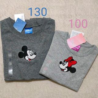 ディズニー(Disney)の【新品】ミッキー＆ミニー Tシャツ 130＆100(Tシャツ/カットソー)