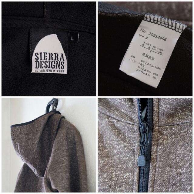 SIERRA DESIGNS(シェラデザイン)の極美品 SIERRA DESIGNS シエラデザイン フリース フード付 メンズのジャケット/アウター(その他)の商品写真