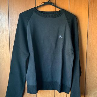 バーバリーブラックレーベル(BURBERRY BLACK LABEL)のバーバリーブラックレーベル　袖リブニット切り替えカットソー(スウェット)