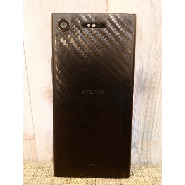 ケース付きSONY SOV36 Xperia XZ1ブラック SIMロック解除済