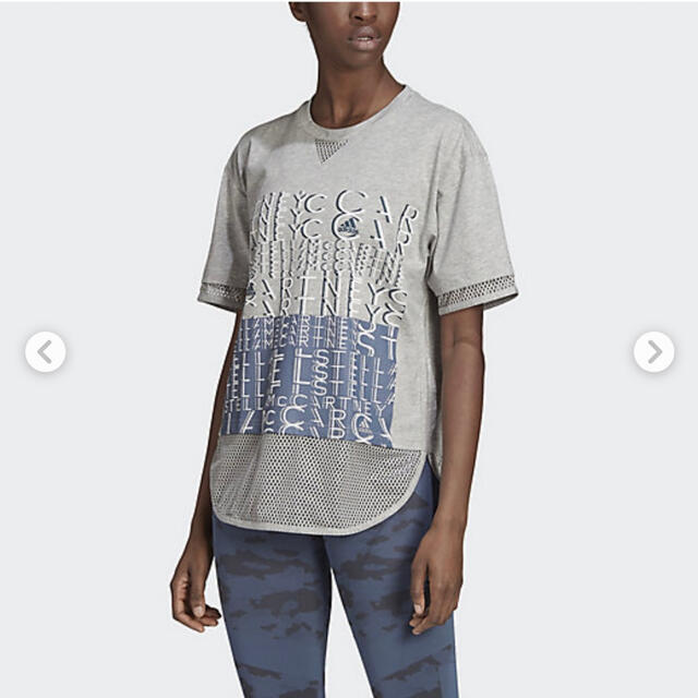 adidas by Stella McCartney(アディダスバイステラマッカートニー)のアディダス　バイ　ステラマッカートニー Tシャツ 半袖 クルーネック サイズXS レディースのトップス(Tシャツ(半袖/袖なし))の商品写真