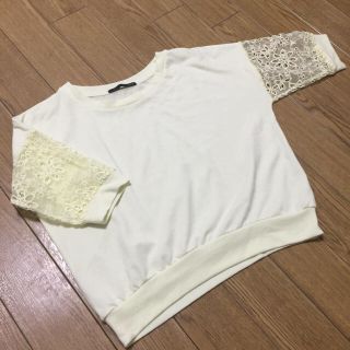 ヘザー(heather)の超美品！Heather 袖レーストップス(Tシャツ(半袖/袖なし))