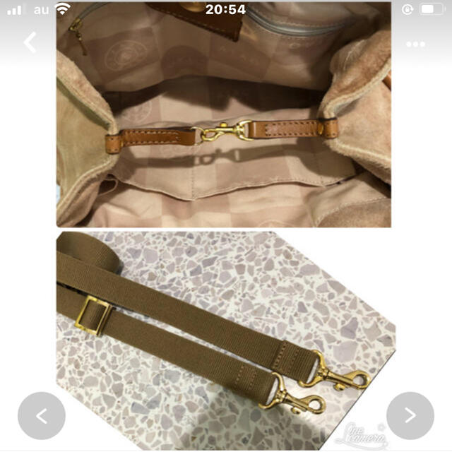 ATAO(アタオ)のATAO  スエードｘレザー2wayバック　ブラウン レディースのバッグ(ショルダーバッグ)の商品写真