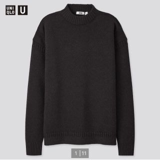 ユニクロ(UNIQLO)のミドルゲージモックネックセーター(ニット/セーター)