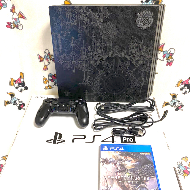 エンタメ/ホビー値下げ　PS4 pro キングダムハーツ限定盤　おまけ付き