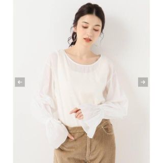 プラージュ(Plage)のPlage  新品★ローンフリルブラウス★(シャツ/ブラウス(長袖/七分))