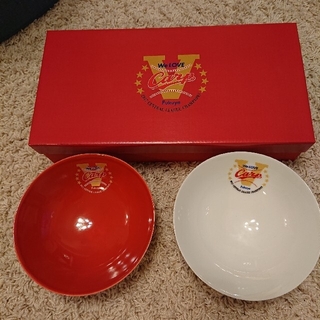 ヒロシマトウヨウカープ(広島東洋カープ)のカープ  紅白 茶碗(食器)