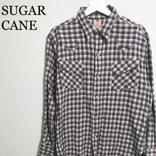 シュガーケーン(Sugar Cane)の★美品★シュガーケーン チェックシャツ メンズL 長袖シャツ(シャツ)