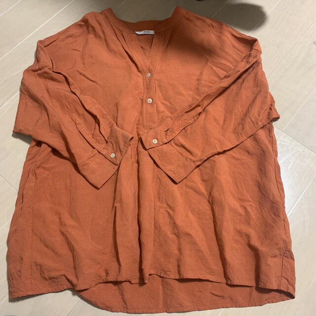 UNIQLO(ユニクロ)のユニクロ Lサイズ シャツ ブラウス レディースのトップス(シャツ/ブラウス(長袖/七分))の商品写真