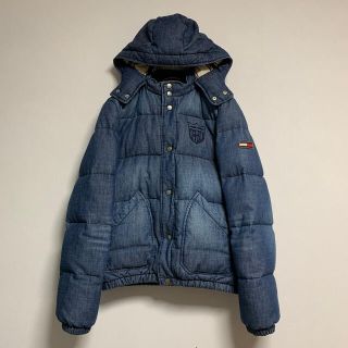 TOMMY HILFIGER - 古着 90s TOMMY HILFIGER ダウンジャケット デニムの