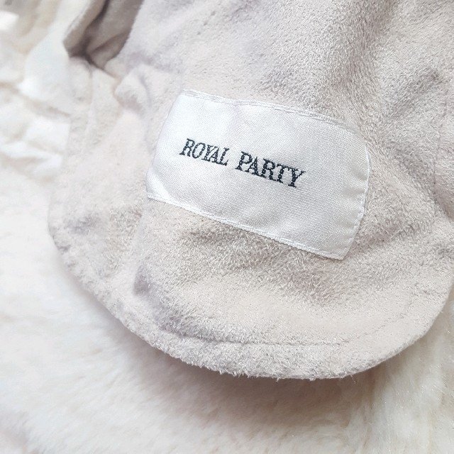 ROYAL PARTY(ロイヤルパーティー)の★ROYAL PARTY ラビット ファー フェイクムートンジャケット レディースのジャケット/アウター(ブルゾン)の商品写真