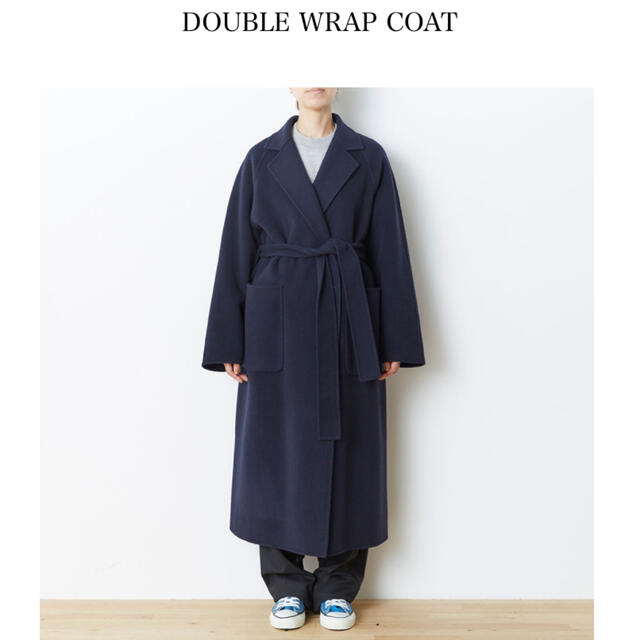 Shinzone(シンゾーン)の【まり様専用】shinzone DOUBLE WRAP COAT レディースのジャケット/アウター(ロングコート)の商品写真