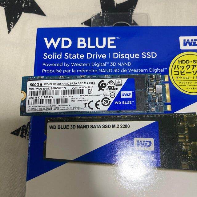 WD WDS500G2B0B 500GB SSD M.2 2280 スマホ/家電/カメラのPC/タブレット(PCパーツ)の商品写真