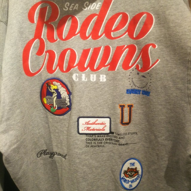 RODEO CROWNS WIDE BOWL(ロデオクラウンズワイドボウル)の新品グレー※早い者勝ちノーコメント即決しましょう❗️クーポン使って安く買おう♪ レディースのトップス(パーカー)の商品写真