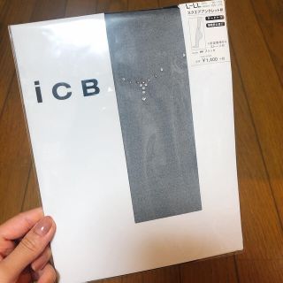 アイシービー(ICB)のiCB スクエアアンクレット柄 ストッキング☆ATSUGI(タイツ/ストッキング)